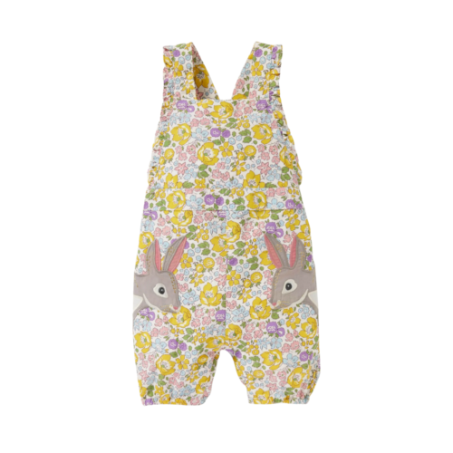 Floral Bunny Overalls